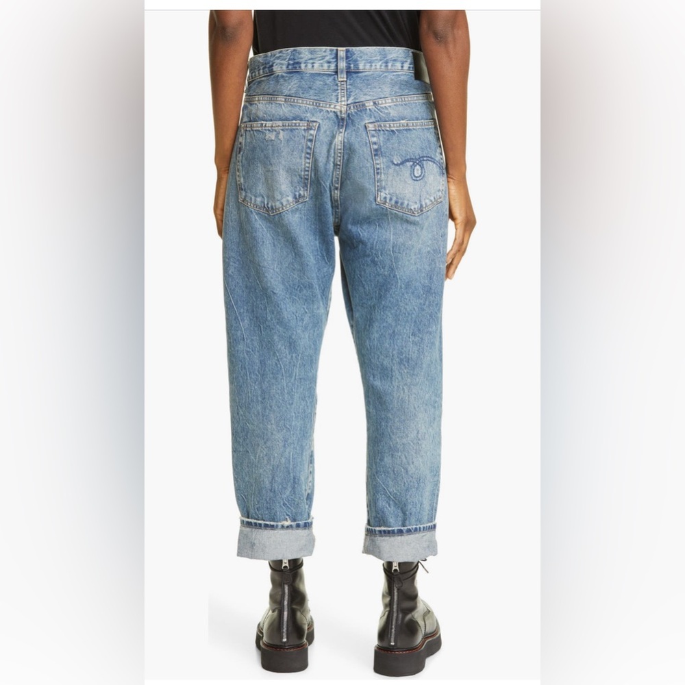 R13 crossover boyfriend jeans in Jasper - Picture 5 of 13